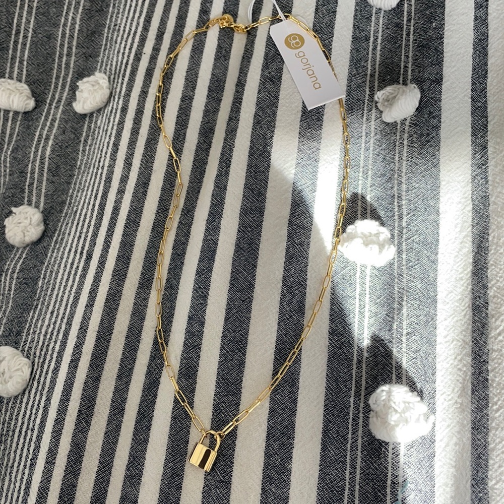gorjana Kara Padlock Charm Necklace